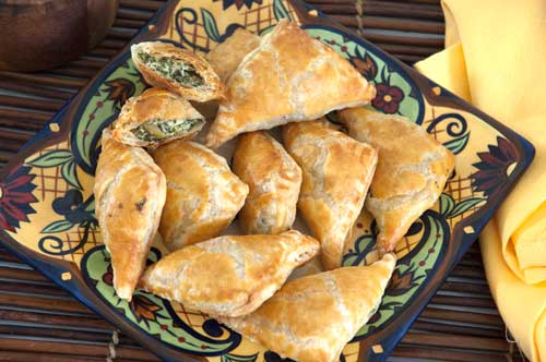 Spinach and Feta Olive Turnovers